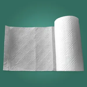 Rouleau de <span class=keywords><strong>papier</strong></span> essuie-tout de cuisine 2 plis 100% pâte de bois vierge - Product Image 1