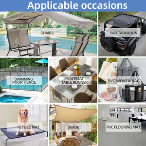 स्टार्ंक चेक स्विंग हैममॉक टेस्लिन जाली कपड़े आंसू प्रतिरोध टिकाऊ जलरोधी विनाइल बुना हुआ पट्टी पानी हैममॉक कपड़े - Product Image 6