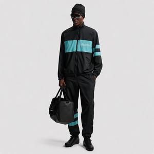 Retro <strong>90s</strong> Color Block <strong>Tracksuit</strong> 2 Piece Set Men Zip up Windbreaker Jacket Stand Collar Elastic Cuff Joggers ODM Production - Product Image 5