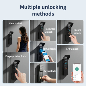 Glomarket Serrure Intelligente 3D pour Porte Extérieure TTlock, Verrou de Porte Antivol Étanche avec Empreinte Digitale et WiFi Tuya pour Appartement - Product Image 5