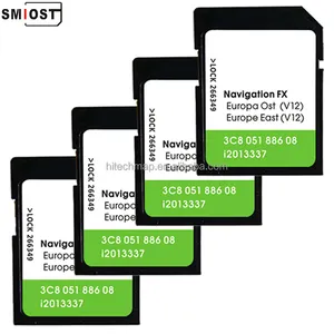 SMIOST CID 변경 가능한 자동차 GPS 네비게이션 8 GB지도 SD 카드 VW FX310 V12 유럽 OST 동쪽을위한 Karte