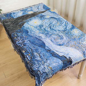 Coperta in cotone <span class=keywords><strong>Van</strong></span> <span class=keywords><strong>Gogh</strong></span> coperta per asciugamano in tessuto notturno cielo stellato - Product Image 6