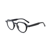 Montura de Gafas Redondas de Acetato, Estilo Clásico Vintage, para Hombre y Mujer