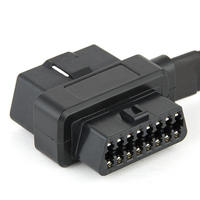 Cable de Extensión Universal para Lector de Códigos OBD2, Macho/Hembra de 16 Pines a OBDII Hembra de 16 Pines, para Autos de 12V/24V