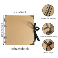 Mr.Paper - Kit de Álbum de Fotos Personalizable con Hojas Sueltas de Papel Kraft Laminado, para Libro de Recuerdos, Regalo Creativo