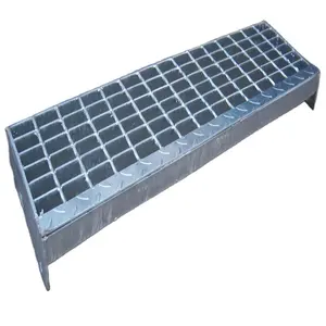 Six Types Step Stair Treads Driveway Outdoor Metal Grate Steel Grating Metal Grid Weight Walkway