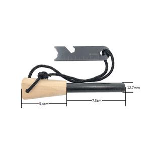 Bastone di fuoco con manico in legno <span class=keywords><strong>Flintstone</strong></span> di sopravvivenza per utensili da esterno - Product Image 3