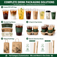 Gobelets en plastique de 24 oz à changement de couleur, réutilisables pour café glacé et smoothies, avec couvercles et pailles, pour fêtes et voyages
