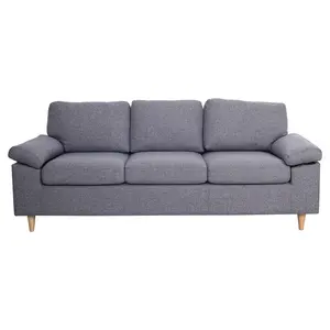 Divano letto Set 3 posti mobili soggiorno legno tipi moderni di divani Set tre Set sedia disegni vendita calda tessuto personalizzabile