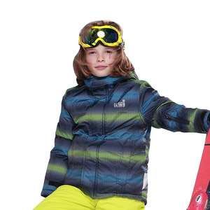 Chaqueta de Esquí para Niños, con Capucha, Cierre, Estampado Invernal, Cálida, Resistente al Viento y al Agua, para Snowboard - Product Image 3