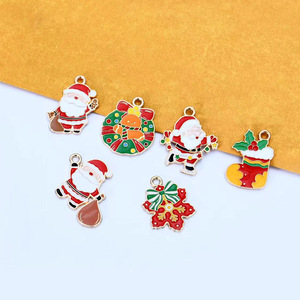 Christmas Pet Collars Adjustable For <b>Small</b> Medium Dogs Cats With Santa Reindeer Tree Charms - Product Image 2