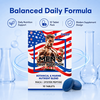 Complément Alimentaire Herbal pour Hommes : Comprimés Quotidiens de Maca, Ginseng et Cordyceps – Mélange Botanique en Forme de Bonbons