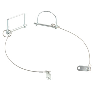 Dowel <b>Pins</b> 10X70Mm Cylindrical Head Bright Finish With Retaining Wire For General Use - Product Image 3