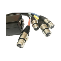 Cat5e Ethercon vers 4 Xlr femelle Convertir Con Snake 0.5mtr 4 canaux xlr femelle câble snake box 4 canaux XLR Drop Snake