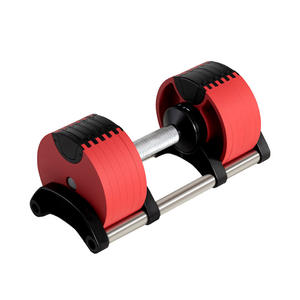 Ensemble d'haltères en acier électroplaqué réglables rapidement de 16 à 50 kg, confortables, à changement rapide, pour l'entraînement des bras et du corps, durables, pour la salle de sport à domicile - Product Image 1