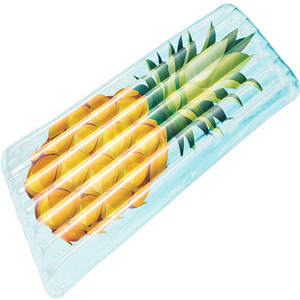 Pineapple Inflatable Floating Raft 182.9x88.9cm Transparent PVC Adult Swim Ring Water Lounger - Product Image 5