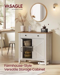 Buffet moderne SENYU pour café et cuisine avec tiroir, style campagnard, étagère réglable pour cuisine et salle à manger - Product Image 4