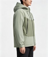 Veste à capuche unisexe personnalisée, coupe-vent, imperméable, résistante au froid, grande taille, chaude, doublure en coton intégrée standard