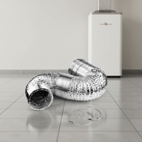 Tube de ventilation flexible en aluminium pour conduit de 4 à 12 pouces, idéal pour serre de jardin et sèche-linge, facile à assembler