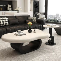 Ensemble de tables basses modernes en forme de nuage - Meubles de salon en panneaux de bois durables