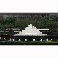 Conjunto completo al aire libre colorido LED luz piscina Musical baile jardín fuente moderna para Decoración