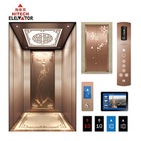 Ascensore Passeggeri di Lusso Personalizzato da 630KG-1000KG con Specchio, PVC e Azionamento AC, Prezzo Competitivo per Edifici Commerciali