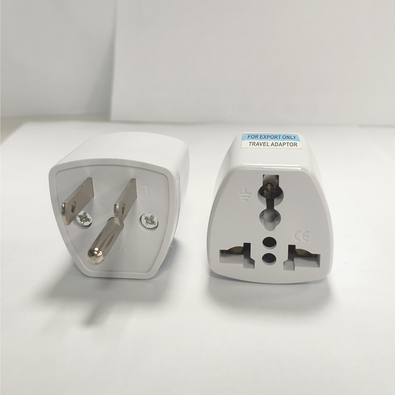 Переходник для международной дорожной вилки с Великобритании на американский 3-контактный адаптер белого цвета