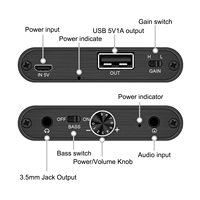 Portable Hi-fi Earphone Headphone Amplifier Buit-in Power Bank untuk iPhone Android