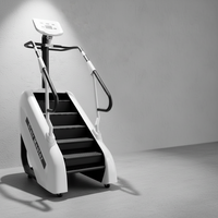 Steppeur Électrique Commercial Robuste en Métal, Multifonctionnel et Réglable pour Cardio et Fitness, Simulateur d'Escalade