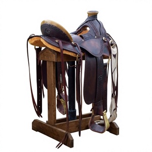 Sillín de Carreras de Cuero Genuino Suave y Cómodo, Sostenible, con Estructura de Madera, Estándar Inglés BS International NA94, Caja para Sillín de Caballo SUS304 - Product Image 1