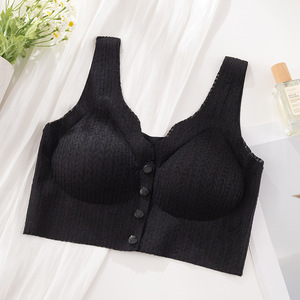 Тонкий Стильный бюстгальтер с открытыми пуговицами спереди - Product Image 4