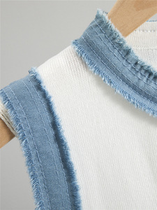 Abito <span class=keywords><strong>Midi</strong></span> estivo da <span class=keywords><strong>donna</strong></span> europeo americano per gilet in Denim lavato transfrontaliero indipendente - Product Image 5