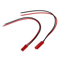 شريط LED أحمر من نوع JST مع سلك توصيل ثنائي الأطراف، موصل نحاسي مطلي بالقصدير، غلاف نايلون، عازل PVC، محول توصيل للأجهزة الإلكترونية