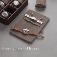 Boîte de rangement de luxe pour 8 montres pour hommes, en cuir, idéale pour les voyages et la famille