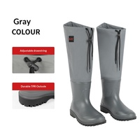 Pantalon de pêche et bottes de pluie unisexes en nylon, chaussures de ruisseau respirantes et imperméables ultra-légères pour l'extérieur, la culture du riz et la pêche