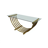 Nouvelle Table à Gâteau en Verre Miroir et Acier Inoxydable, Moderne et Personnalisée, pour Restaurant, Hôtel, Banquet, Mariage