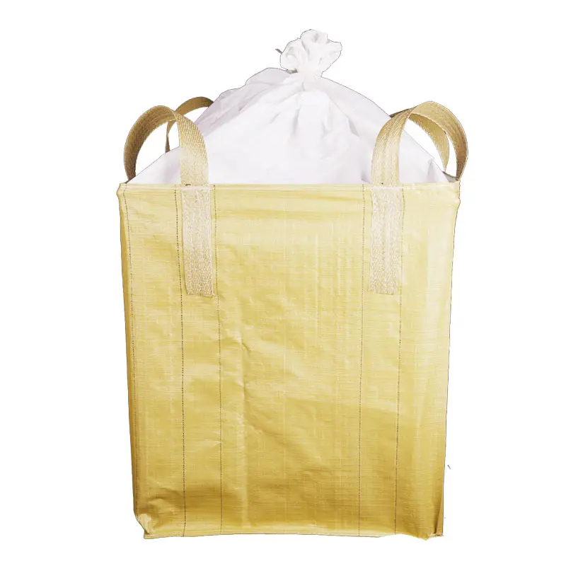 एफआईबीसी बैग बिग गार्डन पीपी बुना कपड़ा रोल पॉलीप्रोपाइलीन बोरियां प्लम बैग स्कर्ट भरें प्रीमियम बर्लेप प्लास्टिक बैग