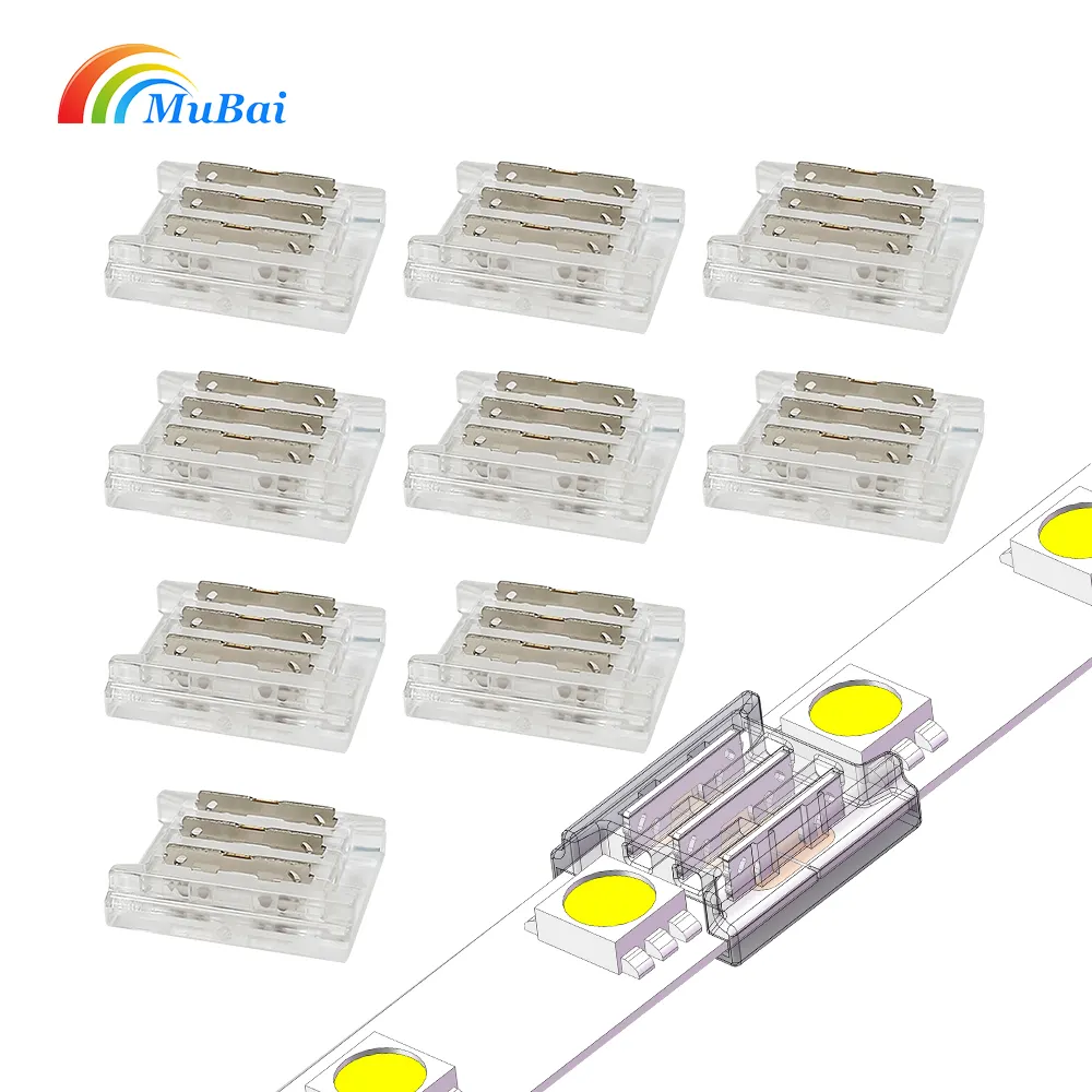 RGB 5050 Ws2812 Solderless Connector Led Strip Light 3 Pin Connector LED Strip Solderless Connector 3 Pin