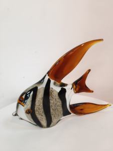 Tượng cá thủy tinh Murano thổi thủ công có đế để trang trí nội thất - Product Image 5