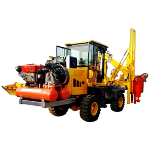 Machine de piquage de poteaux de garde-corps à démarrage électrique, pratique pour la construction routière - Product Image 3