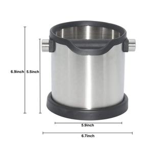 กล่องเคาะกาแฟสแตนเลสทรงกลมฐานกันลื่น - Product Image 6