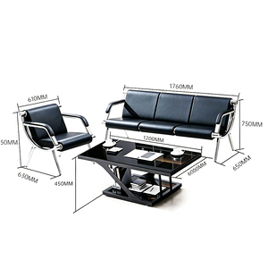 Sofá para Sala de Espera de Salón de Belleza al por Mayor, Sofá Moderno para Recepción de Peluquería, Barbería, Spa - Product Image 5