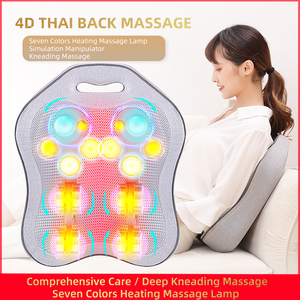 Cómodo masajeador de espalda blanco vibrador Lumbar cojín de masaje de espalda con calefacción para uso doméstico - Product Image 5