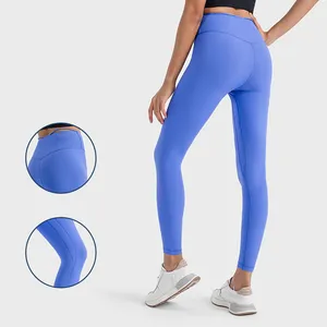 Fitness Pants Yoga Running Leggings Fine Rib Fabric New Arrival Hot Sales Peach Hip Sports Women Sportswear High Waist Pants