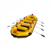 Bateau pneumatique de sport en PVC Hypalon de 480 cm, bateau pneumatique de pêche avec pagaies et casques
