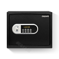 CEQSAFE Kleiner Digitaler Haushaltssafe mit Elektronischem Zahlenschloss Mini Stahl-Tresor