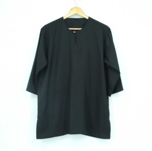 Mowing người đàn ông của truyền thống kurta hàng đầu với teluk belanga cổ áo thiết kế Malaysia tùy chỉnh thời trang tr bông vải - Product Image 2