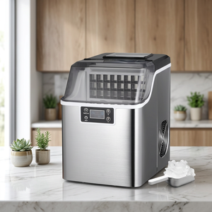 Máquina de hielo ligera para encimera, equipo de hielo doméstico de fácil operación para viajes y picnics - Product Image 1