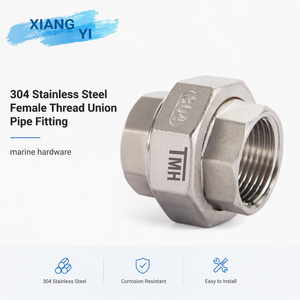 Raccord de tuyauterie hexagonal en acier inoxydable 304 avec filetage femelle BSP et joint d'étanchéité pour matériel de pipeline de yacht marin - Product Image 2
