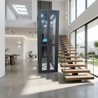 Nouvel Ascenseur de Villa Hydraulique à Mât Vertical de Luxe, pour 2 à 5 Étages, Personnalisé pour Résidence Privée, Haute Sécurité, Origine Chine